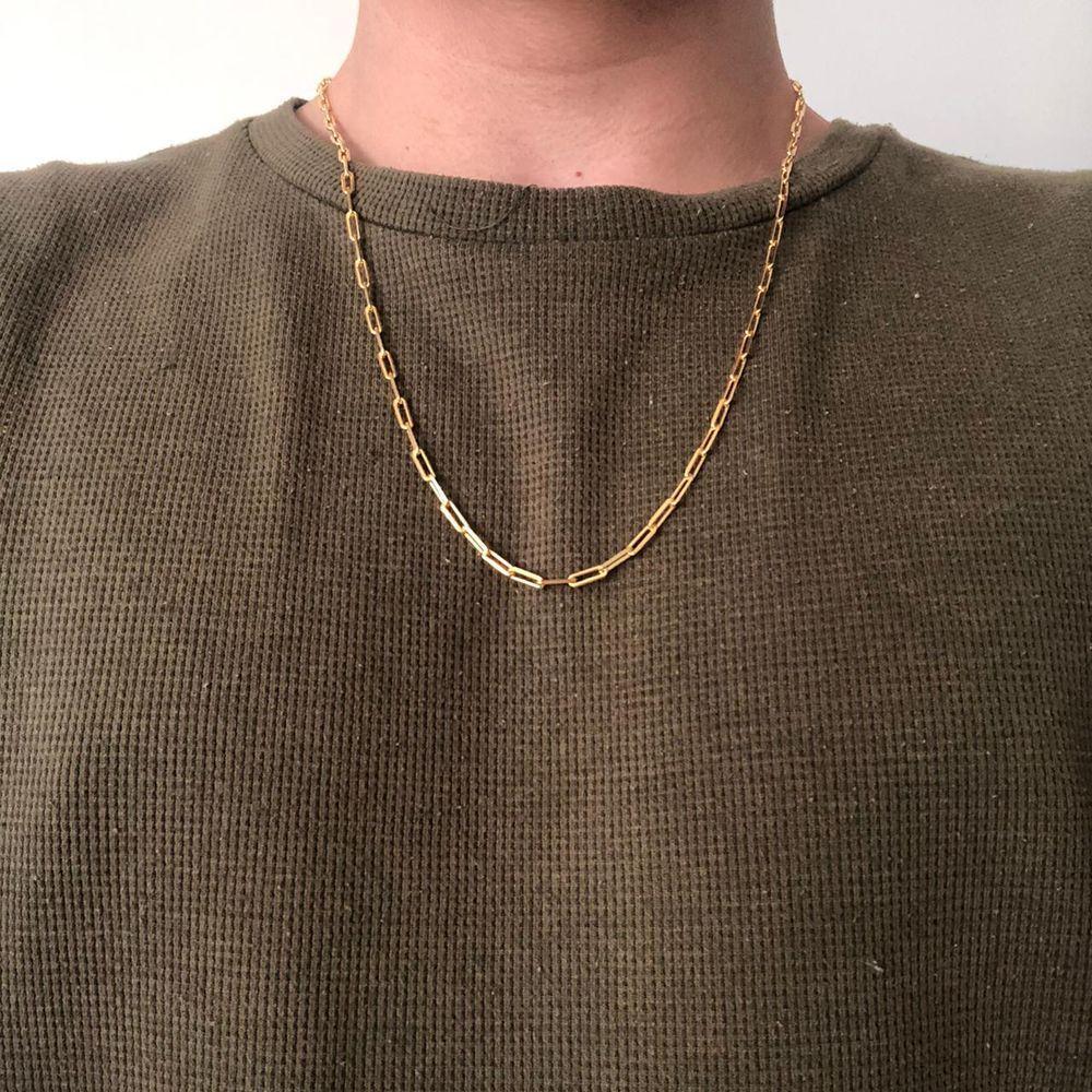 Colar Corrente Cartier 1.0 Folheado Em Ouro18k - 3