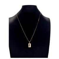 Colar Carti 2mm Pingente Com A Inicial Da Letra F - 1