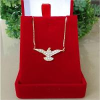 Gargantilha Espirito Santo Cravejada Banhada A Ouro 18K - 1