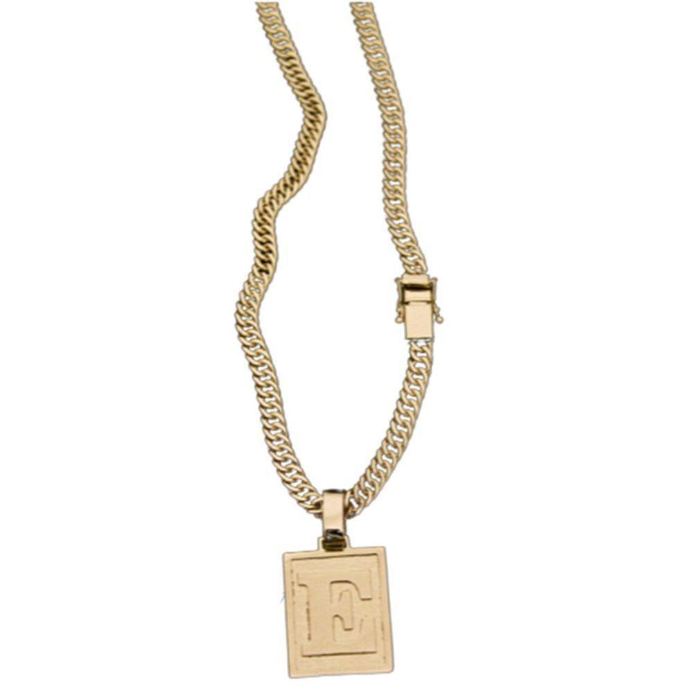 Colar Fecho Lateral Duplo Pingente Para Nomes Com E - 1