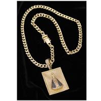 Corrente Grumet Pitibul Pingente Cordão Colar Aparecida - 3