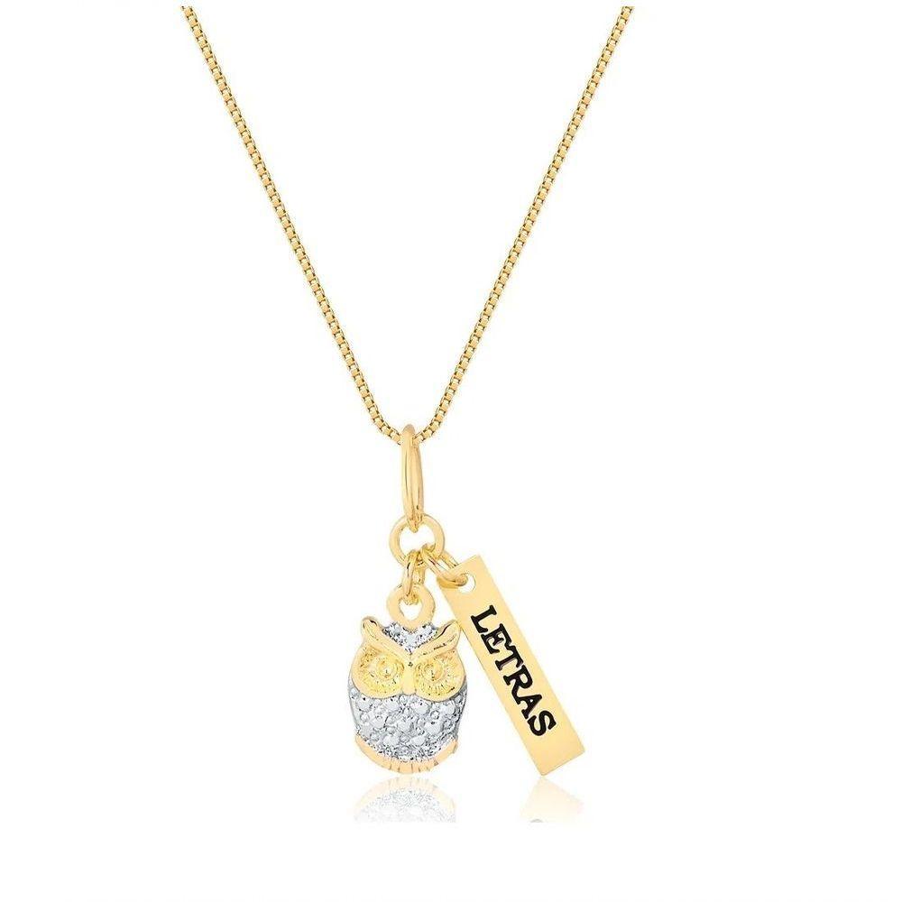 Gargantilha Profissão Letras Banhado A Ouro 18k - 1