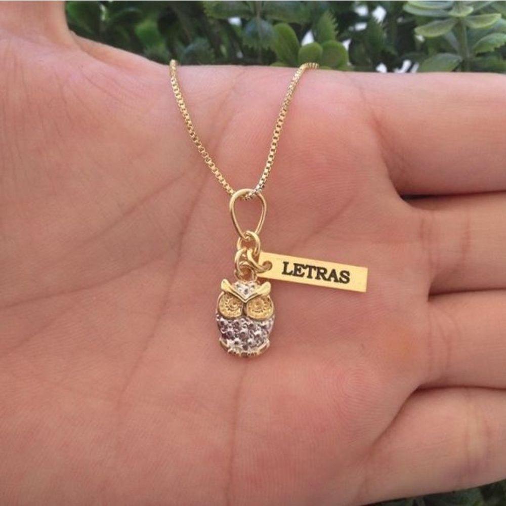 Gargantilha Profissão Letras Banhado A Ouro 18k - 2