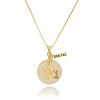 Gargantilha Pingente Raça Shih Tzu Banhado A Ouro - 1