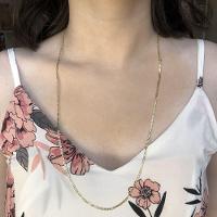 Colar Longo Elo Duplo Folheado Em Ouro 18k - 3