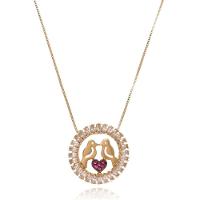 Colar Passarinhos Apaixonados Trabalhado Em Zircônia - 1