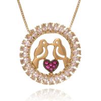 Colar Passarinhos Apaixonados Trabalhado Em Zircônia - 7