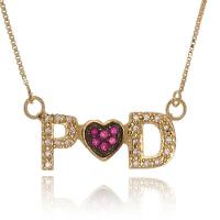 Colar Personalizado Com Iniciais E Coração Trabalhado Em Zir - 5