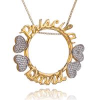 Colar Mandala Com Coração Trabalhado Em Rodium - 5