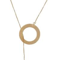 Colar Regulável Com Corações Entrelaçados E Circunferência Folheada Em Ouro 18k - 7