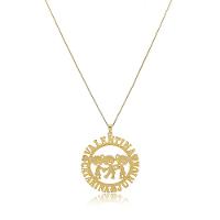 Colar Mandala Com Filhos E Nomes Folheado Em Ouro 18k - 2