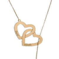 Colar Personalizado Regulável Corações Com Cubo Trabalhado - 4