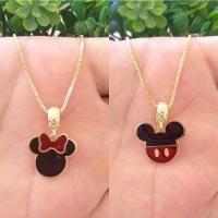 Gargantilha Minnie Banhada A Ouro 18k - 1