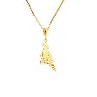 Gargantilha Pingente Calopsita Banhado a Ouro 18k - 1