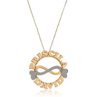 Colar Mandala Com Infinito Trabalhado Rodium - 2