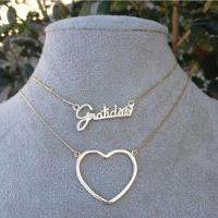 Gargantilha Dupla Banhada A Ouro (a Escolher) - 2