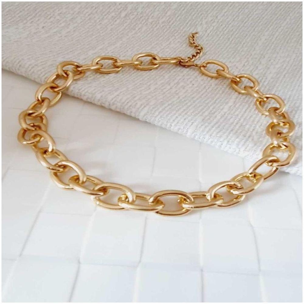 Choker Corrente Dourada - 5