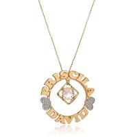 Colar Mandala Envolvido Pelos Nomes E Pingente Cubico Com Ponto De Luz Em Zircônia - 1