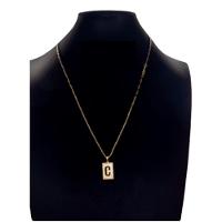 Colar Carti 2mm Com Pingente Com Letra C - 1