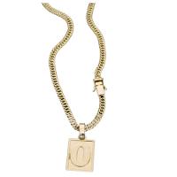 Colar Grumet Duplo Lateral Inicial Com O - 1