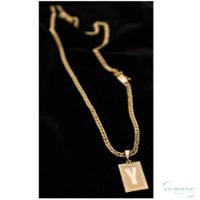 Colar Grumet Duplo Com A Letra Y Como Pingente - 2