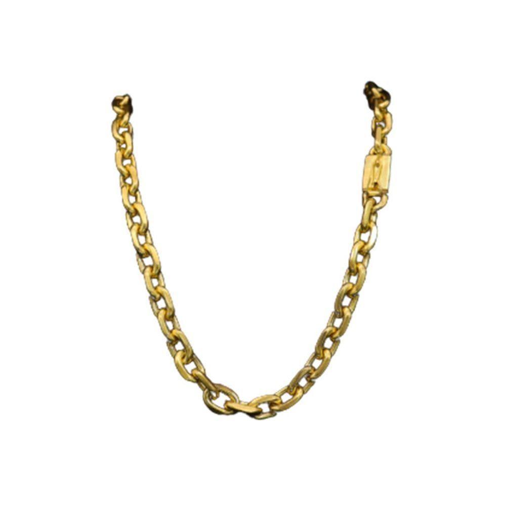 Cordão Corrente Cadeado Quina 15Mm Não Enferruja - 2