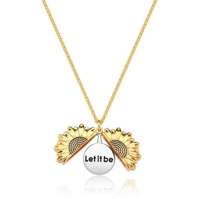Colar Let It Be Revestido Em Ouro