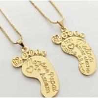 Gargantilha Pezinho Dados Do Nascimento Banhado A Ouro - 3