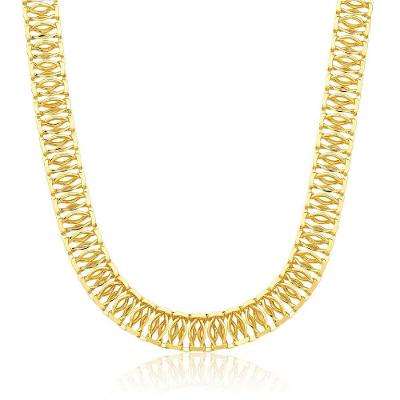 Choker Revestido Em Ouro