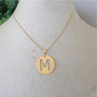 Gargantilha Personalizada Letra Inicial Vazada Banhado A Ouro 18k - 1