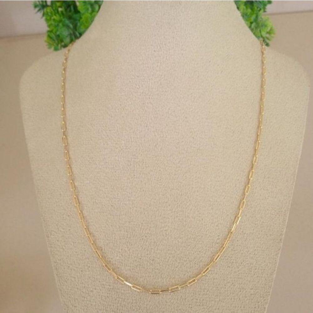 Corrente Cartier Masculina 60Cm Banhada A Ouro - 1