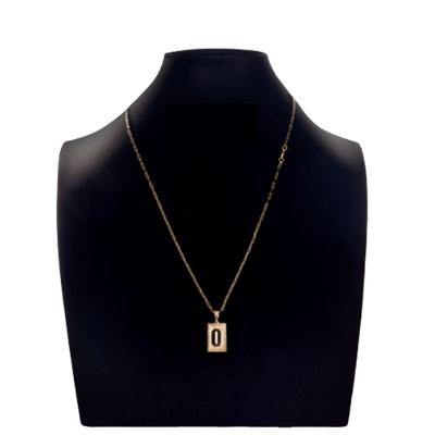 Colar Carti Pingente De Inicial Com Inicial O Banhado