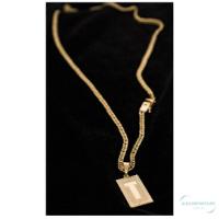 Colar Grumet Correntes Com Inicial Da Letra T - 2