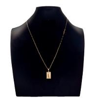 Colar Carti Fecho Lagosta Pingente Inicial I - 1