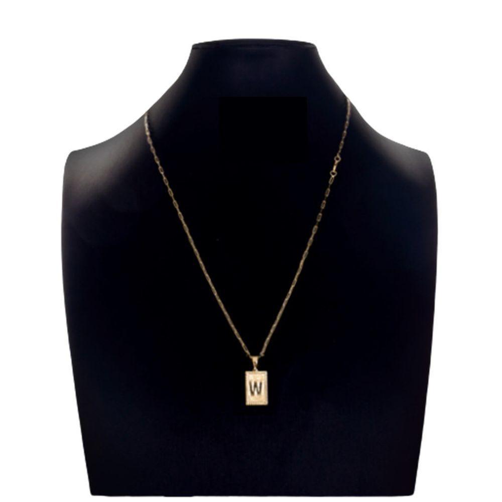 Cordão Carti Fecho Lagosta E Letra W Estiloso E Moderno - 1
