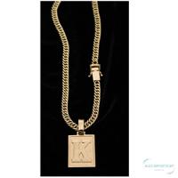 Colar Grumet Duplo Lateral Para Iniciais Com A Letra K - 2