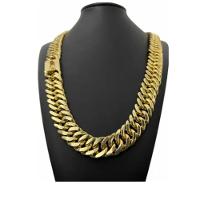 Cordão Grumet Lacraia 18mm Banhado A Ouro Corrente Grossa - 1