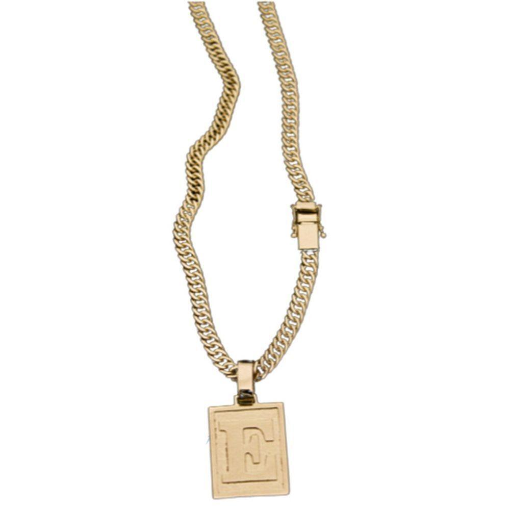 Colar Fecho Lateral Duplo Pingente Para Nomes Com E - 1