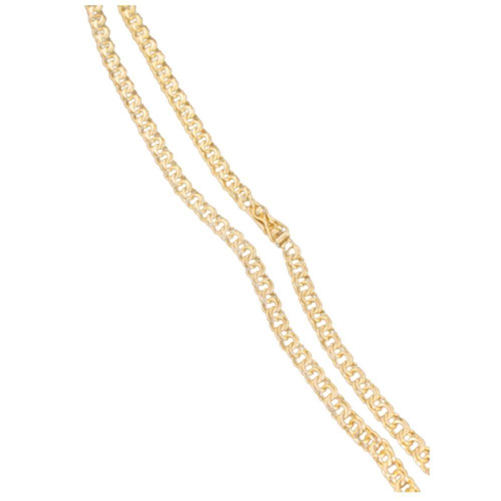 Corrente Friso Fecho Gaveta 6mm 40g Banhado A Ouro 18k - 1