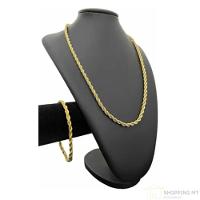 Cordão + Pulseira 5mm Baiano Corda Otima Qualidade - 2