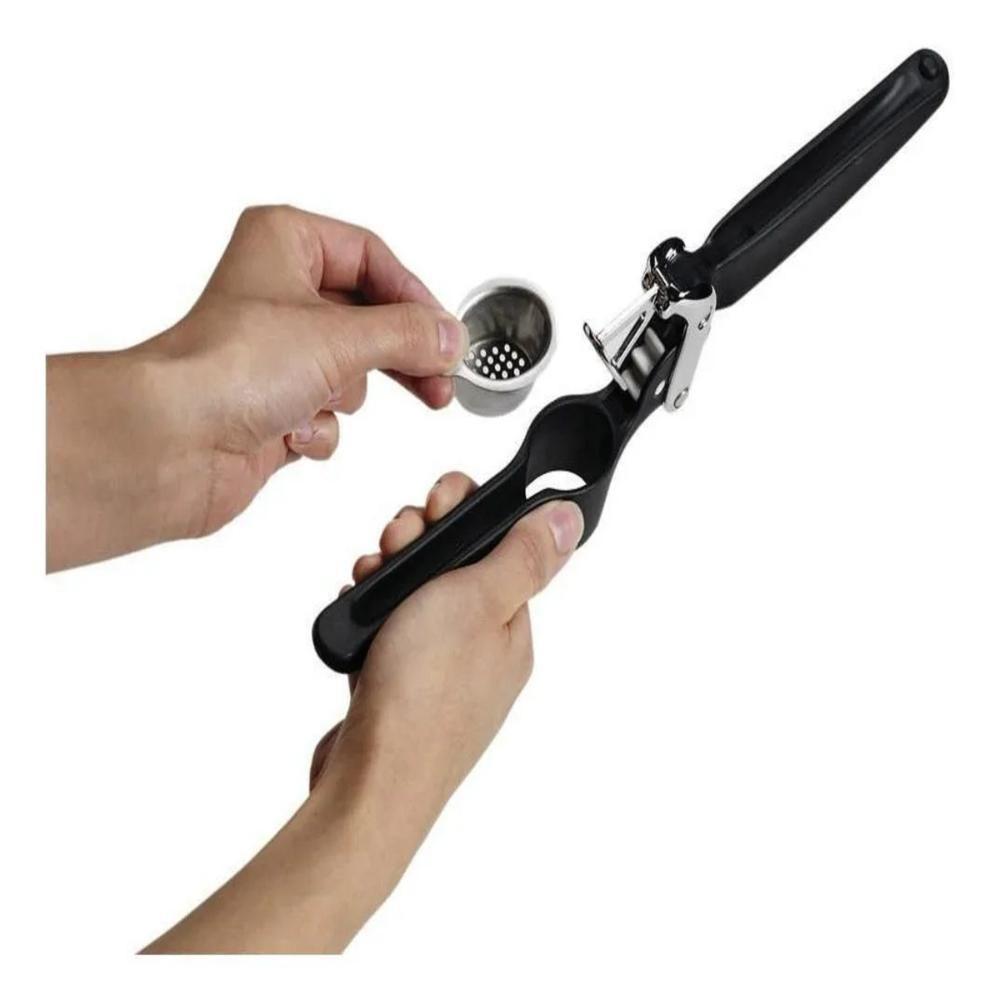 Espremedor De Alho Manual Amassador Cozinha Preto Chef'n - 4