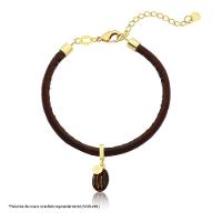 Charm Vl Café Com Grão Esmaltado E Revestimento Ouro - 3