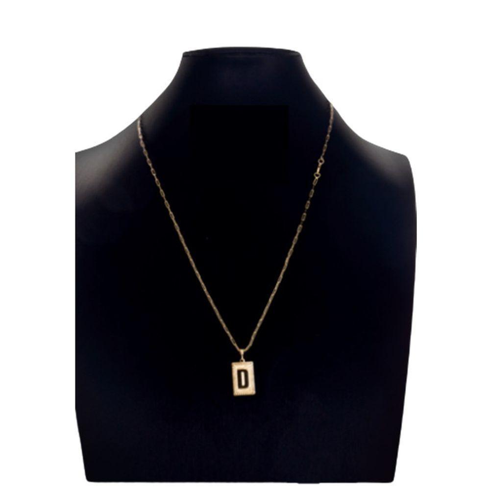 Cordão Carti 2mm Pingentecom A Inicial D - 1