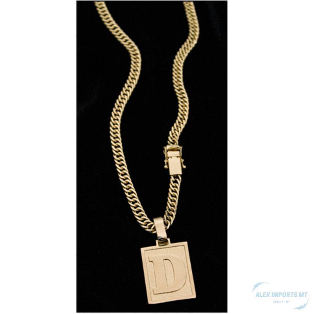 Cordão Grumet Fecho Duplo Pingente Letra D Nomes - 2