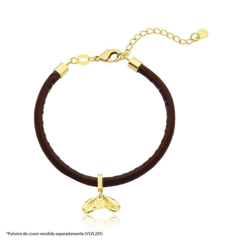 Charm Grãos De Café Com Revestimento Em Ouro - 3