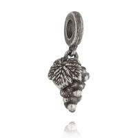 Charm Cachinho De Uvas Revestido Em Prata Envelhecida - 1