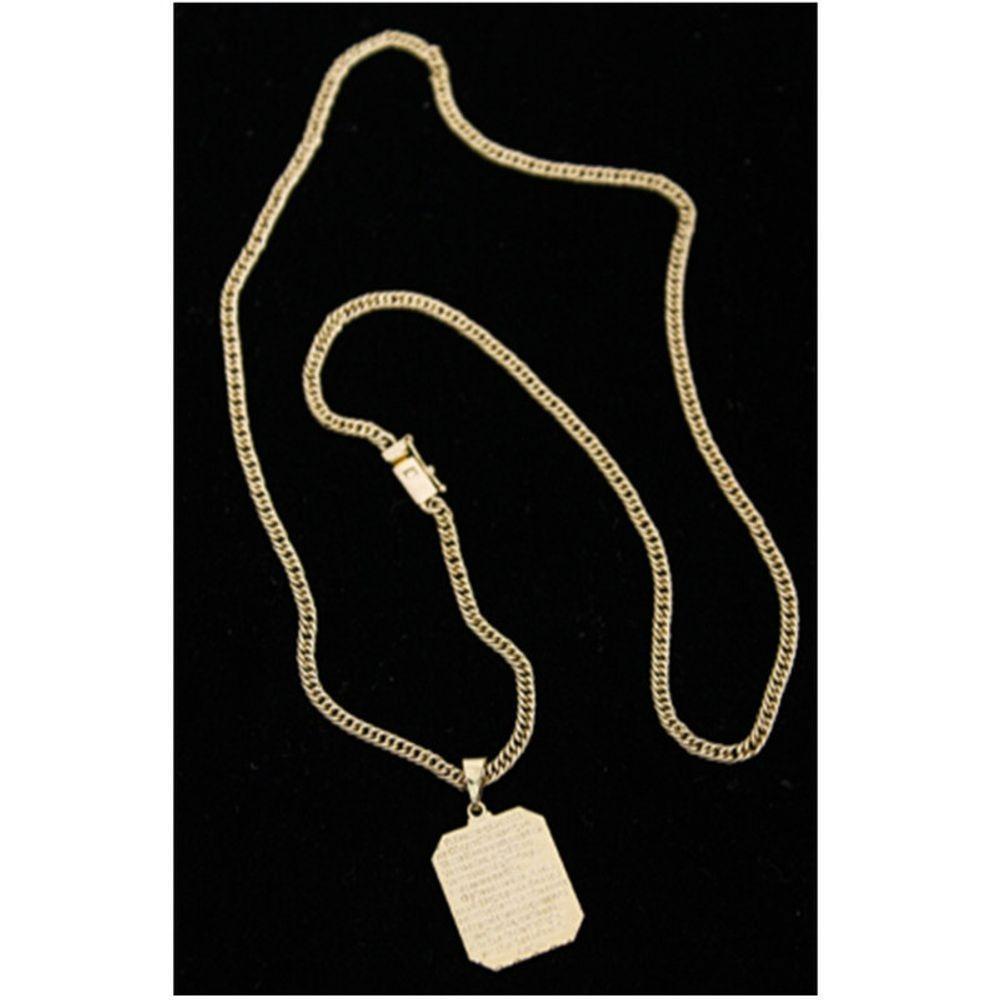 Cordão Corrente Grumet 3mm Com Pingente Mensagem - 3