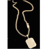 Cordão Corrente Grumet 3mm Com Pingente Mensagem