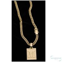 Cordão Grumet Correntes Com Pingente Letra M - 2