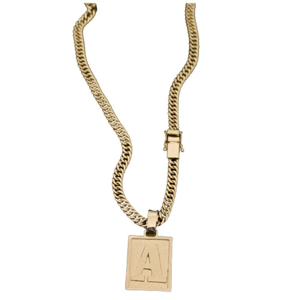 Cordão Grumet Pingente Letra A Fecho Lateral - 1